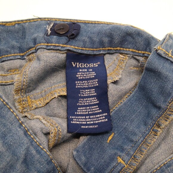 Vigoss The Jagger Skinny Jeans Women Size 10 Denim Adjustable Waist Stretchable - Picture 3 of 11